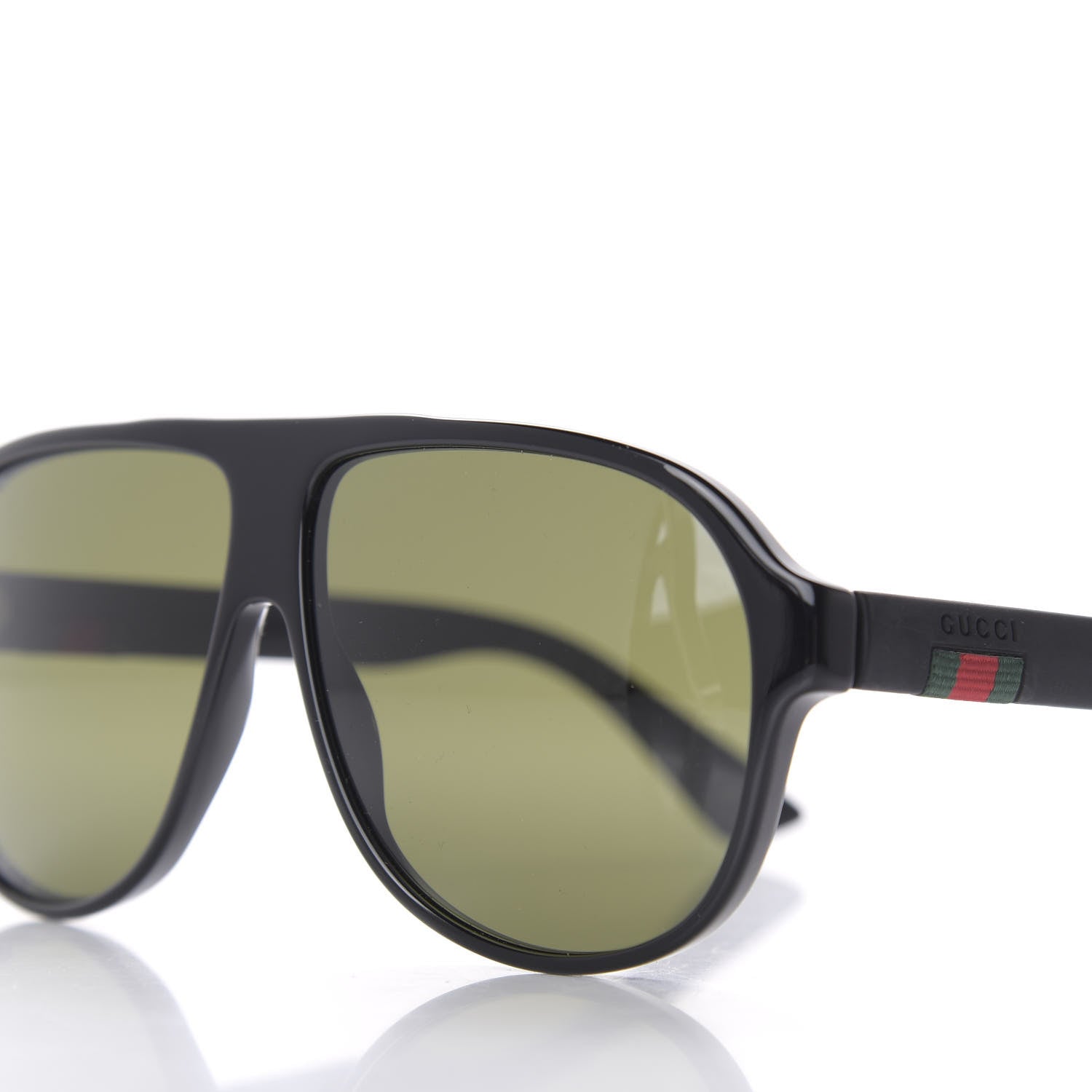 Gucci Acetate Aviator Sunglasses GG0009S Black 7 of 8