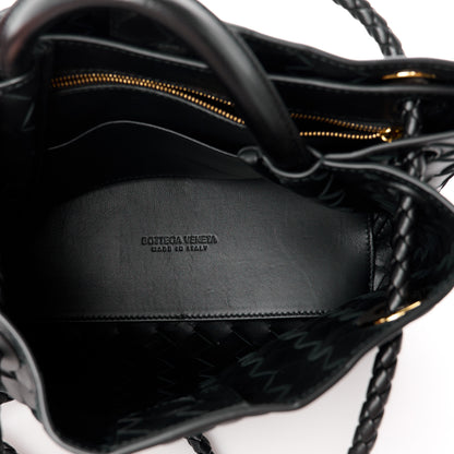 Bottega Veneta Nappa Intrecciato Small Andiamo Shoulder Bag Black 5 of 10