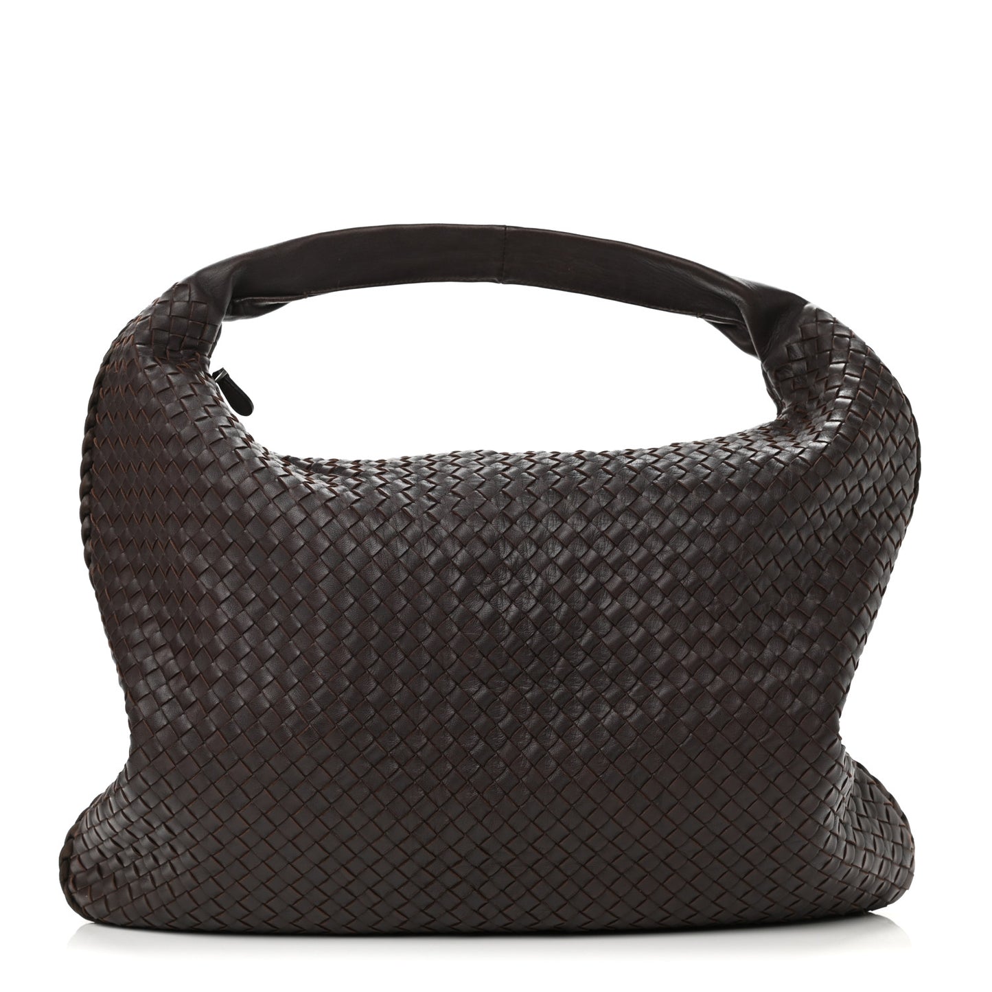 Nappa Intrecciato Maxi Veneta Hobo Ebano
