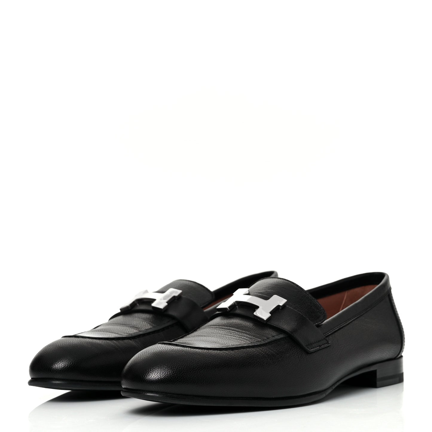 Goatskin Womens Paris Loafers 38 Black