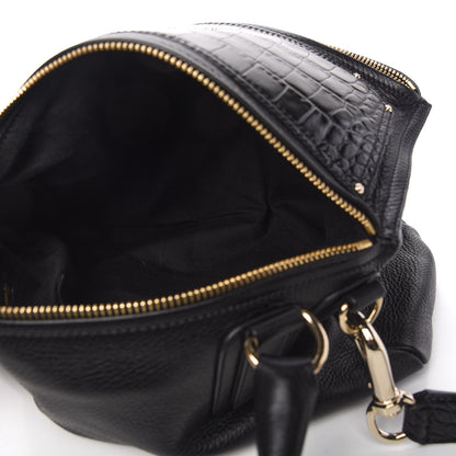 Givenchy Calfskin Crocodile Embossed Medium Pandora Black 5 of 10