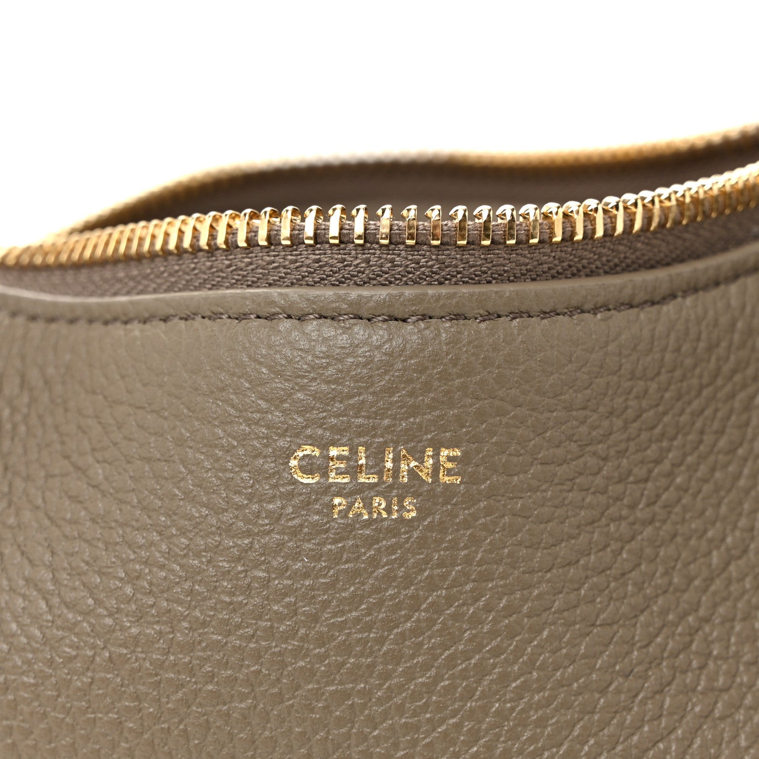 Celine Supple Grained Calfskin Teen Lulu Shoulder Bag Souris 6 of 9