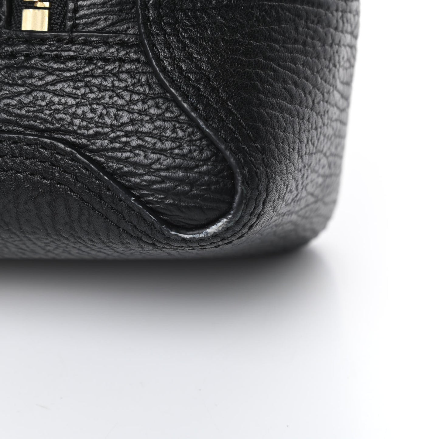 Textured Calfskin Medium Pashli Satchel Black