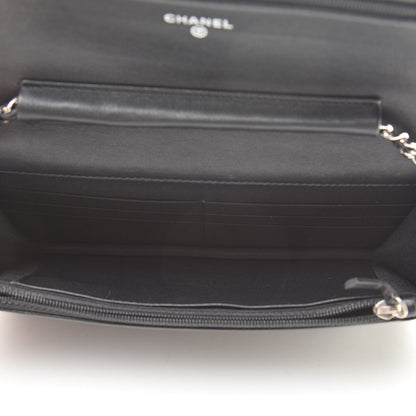 Chanel Caviar Timeless CC Wallet On Chain WOC Black 5 of 12