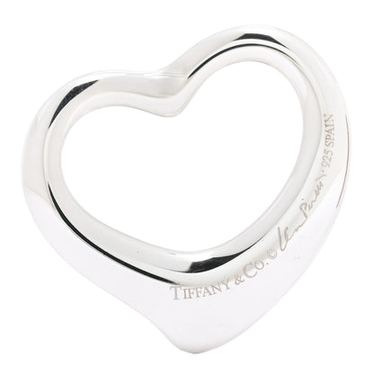 Tiffany Sterling Silver 35mm Elsa Peretti Open Heart Pendant 3 of 3