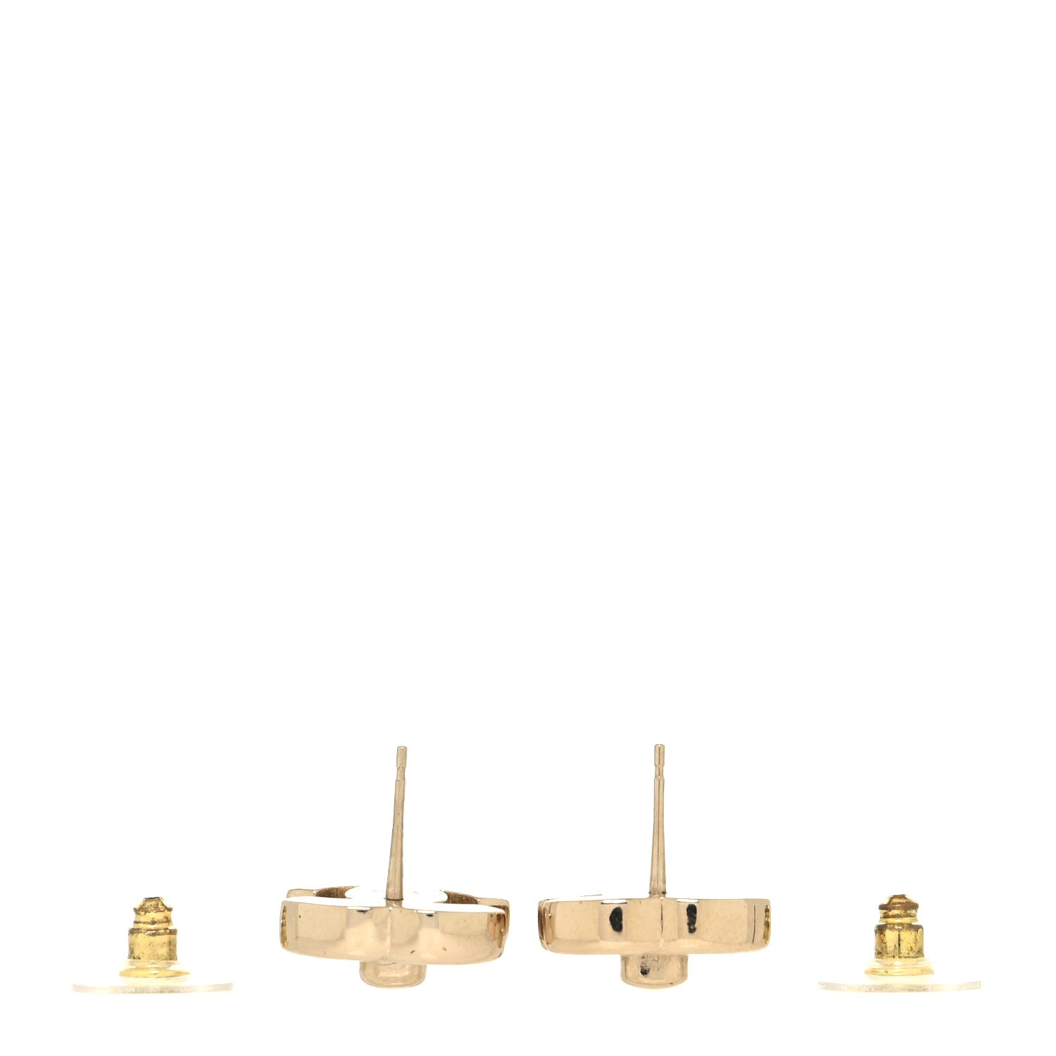 Chanel Metal CC Turnlock Clip On Earrings Gold 3 of 4