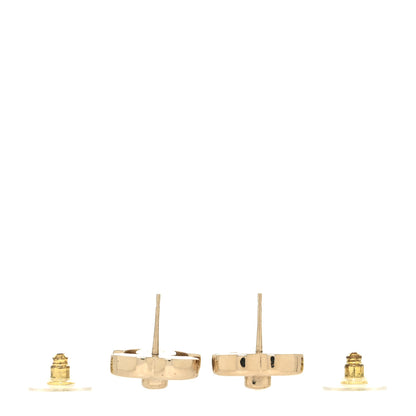 Chanel Metal CC Turnlock Clip On Earrings Gold 3 of 4