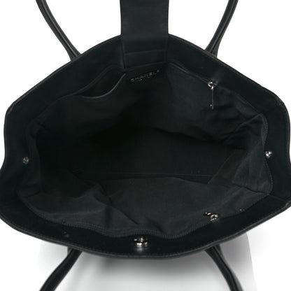 Chanel Calfskin Tall Cerf Tote Black 6 of 11