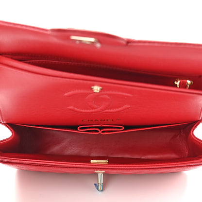 Chanel Caviar Quilted Small Double Flap Red 4 of 10
