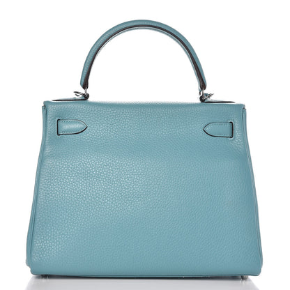 Hermes Taurillon Clemence Kelly Retourne 28 Bleu Saint Cyr 5 of 38