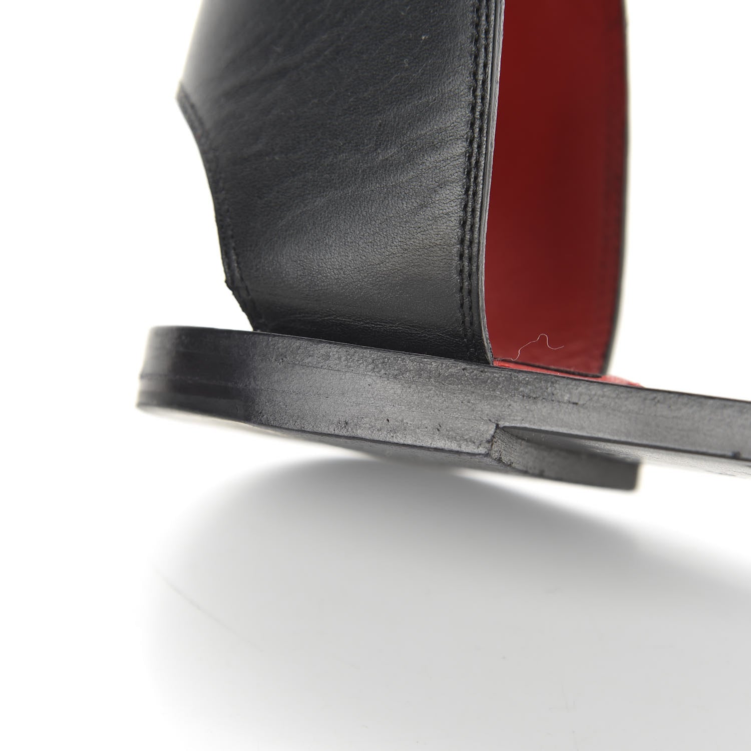 Louis Vuitton Calfskin Monogram Ocean Drive Flat Sandals 36 Black 12 of 13