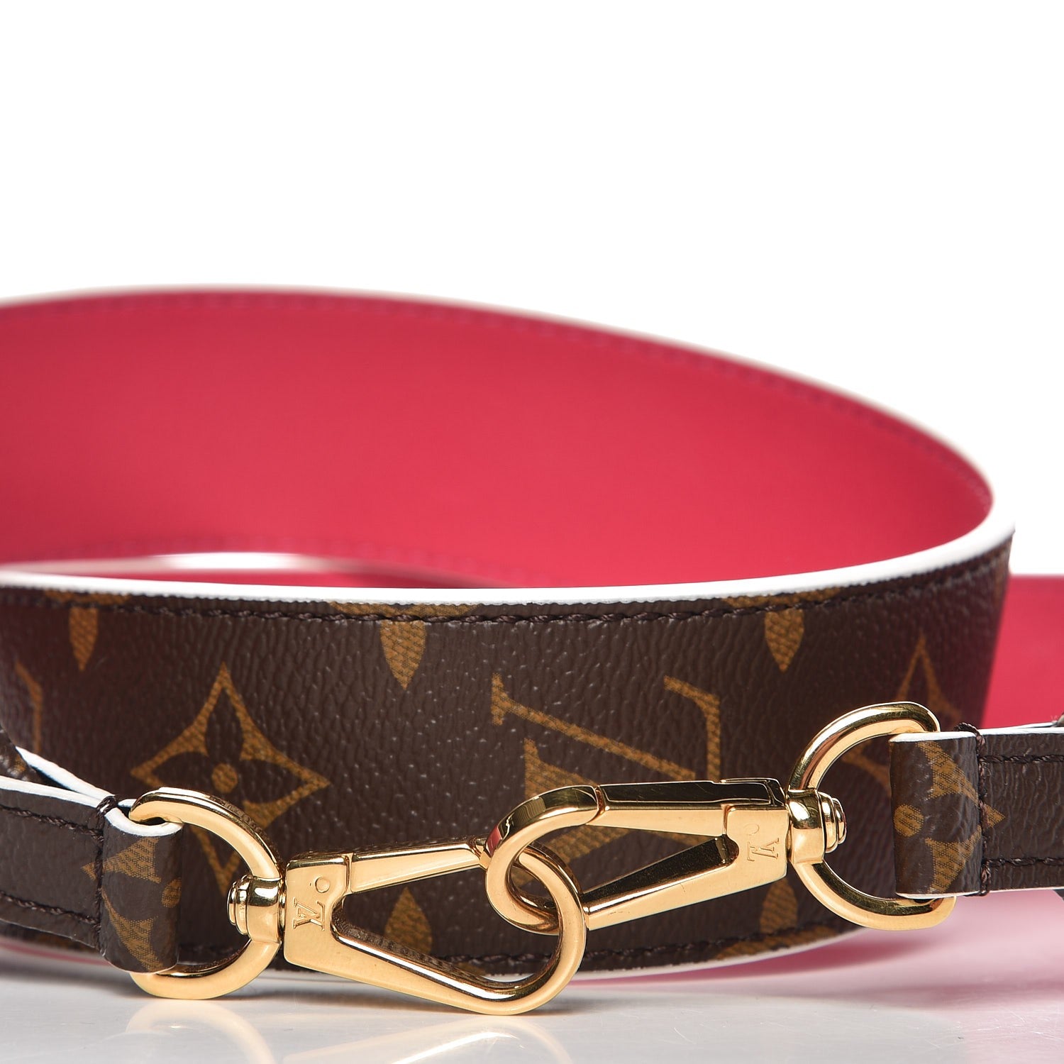 Louis Vuitton Monogram Bandouliere Shoulder Strap Hot Pink 2 of 4