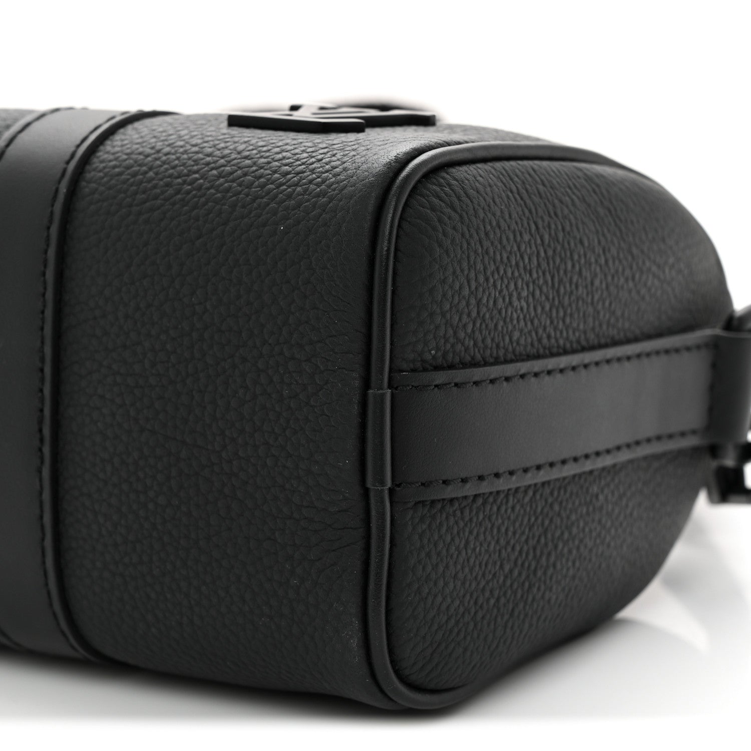 Louis Vuitton Grained Calfskin Aerogram Keepall XS Black 9 of 9