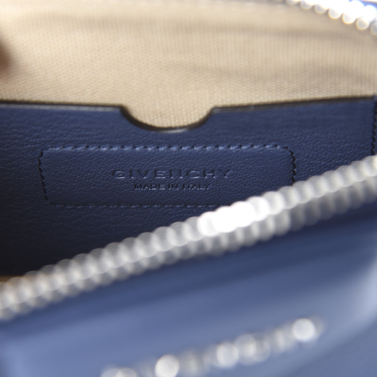Givenchy Sugar Goatskin Nano Antigona Midnight Blue 8 of 9