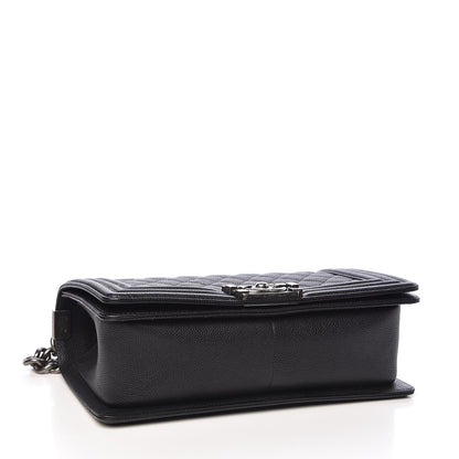 Chanel Caviar Quilted Medium Boy Flap Black 4 of 11