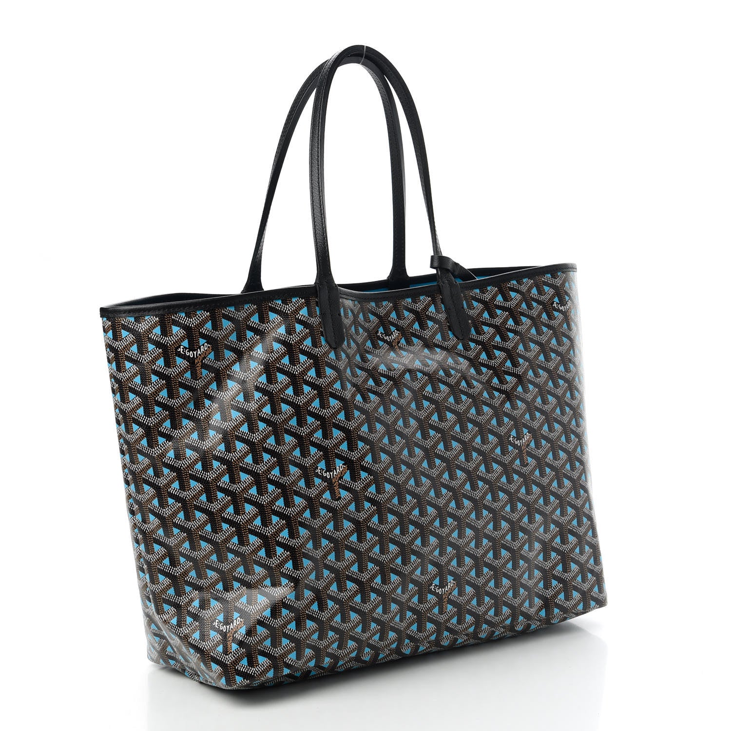 Goyard Goyardine Saint Louis Claire Voie PM Black Blue 3 of 9