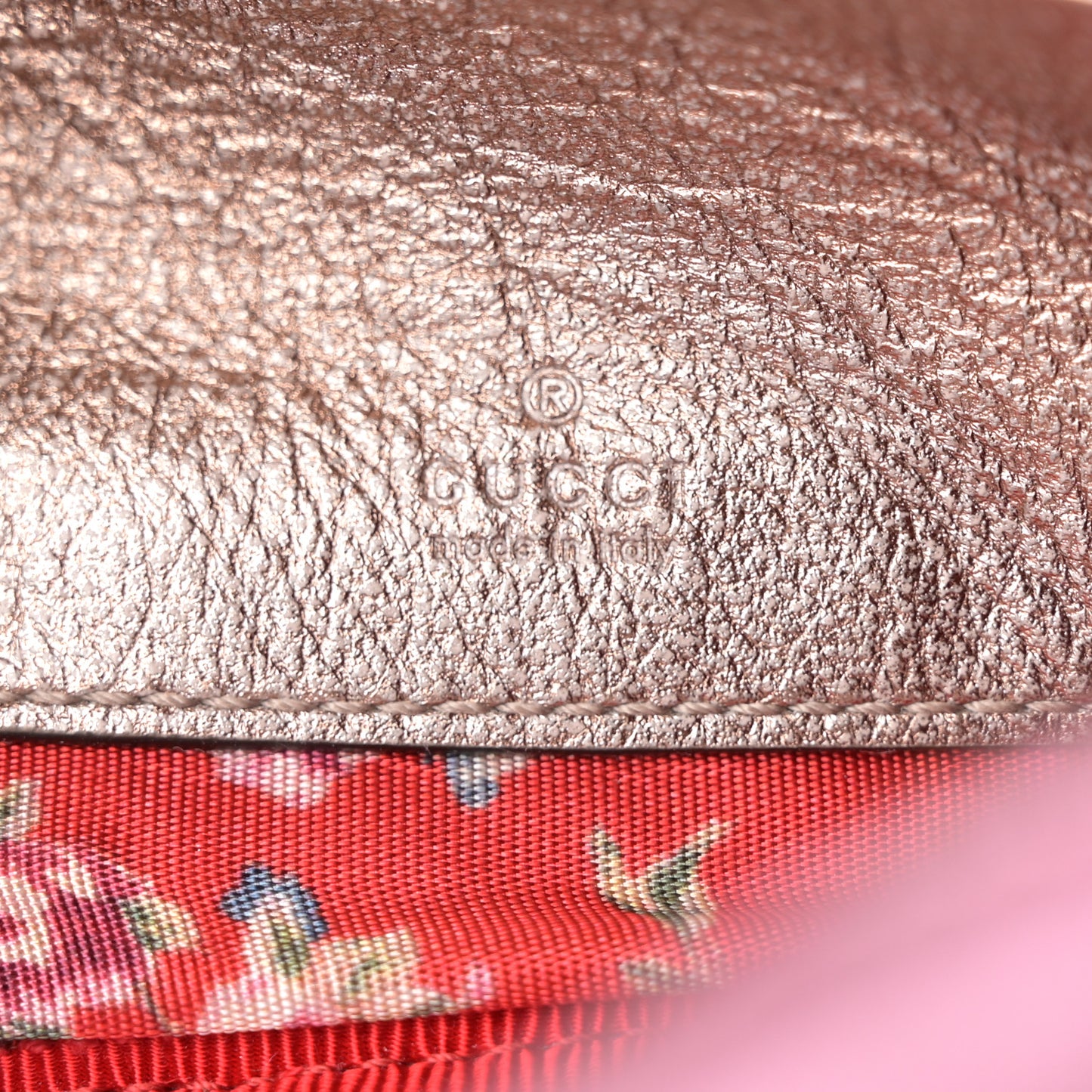Laminated Nappa Trapuntata Mini Zumi Dome Shoulder Bag Rosa Lago Rame