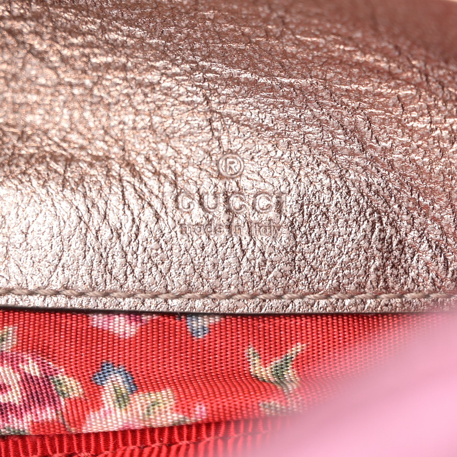 Gucci Laminated Nappa Trapuntata Mini Zumi Dome Shoulder Bag Rosa Lago Rame 6 of 10