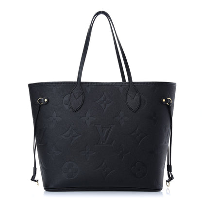 Louis Vuitton Empreinte Monogram Giant Neverfull MM Black 3 of 9