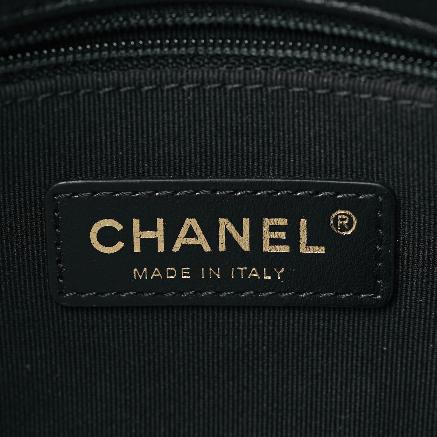 Lambskin Quilted Small Lacquered Chain Flap Black