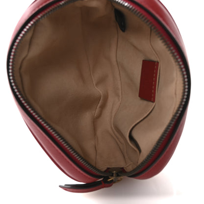 Gucci Calfskin Matelasse GG Marmont Belt Bag 85 34 Hibiscus Red 5 of 12