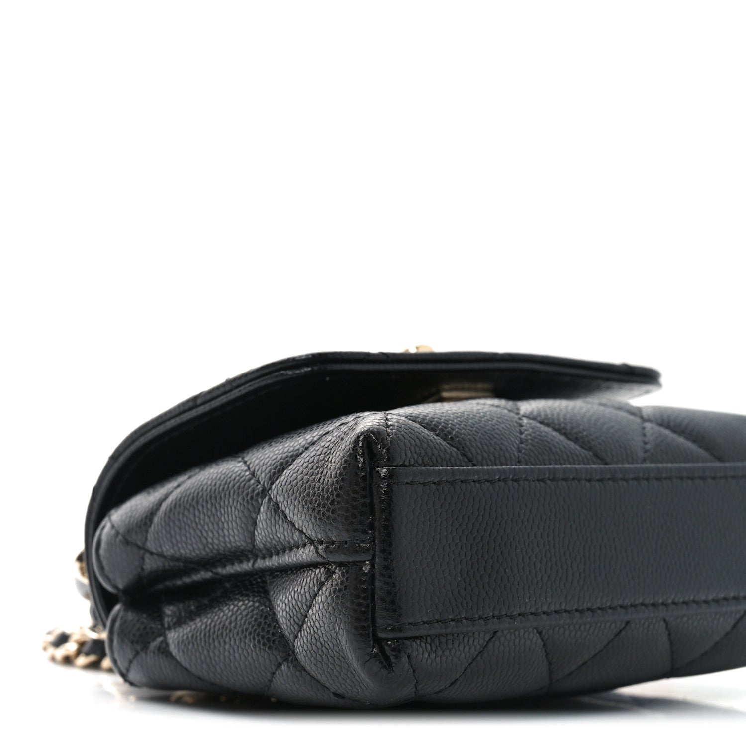 Chanel Caviar Quilted Nano Coco Handle Clutch With Chain Black 9 of 11