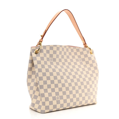 Louis Vuitton Damier Azur Graceful PM Rose Ballerine 3 of 9