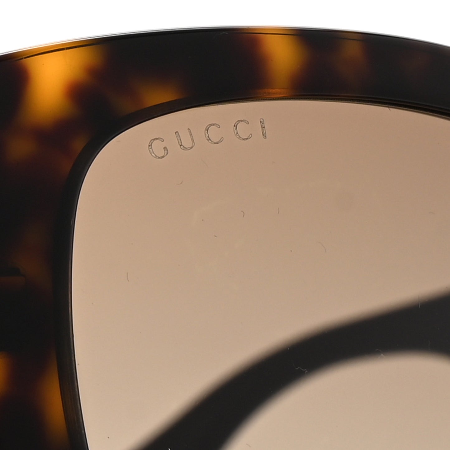 Acetate Web Oversized Frame Rectangle Sunglasses GG0276S Tortoiseshell