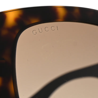 Gucci Acetate Web Oversized Frame Rectangle Sunglasses GG0276S Tortoiseshell 7 of 7