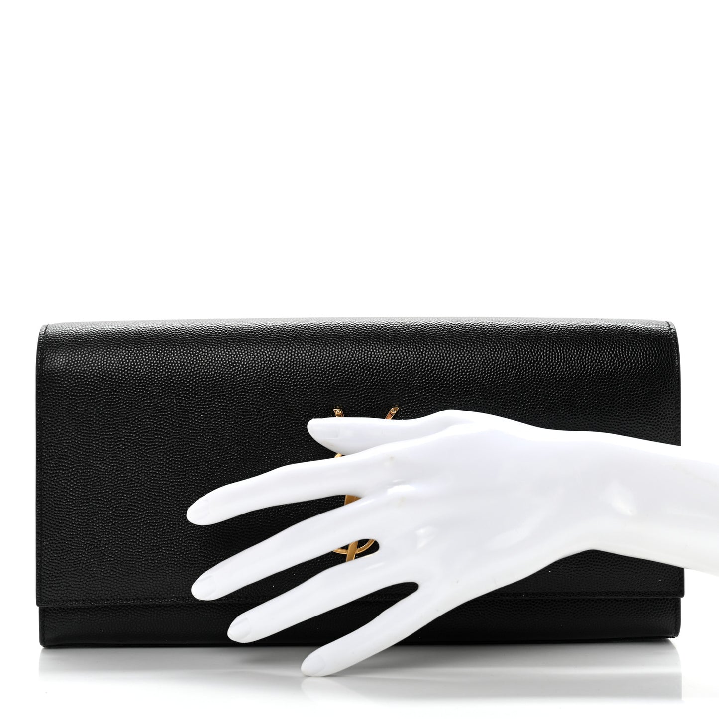 Grain De Poudre Monogram Cassandre Clutch Black