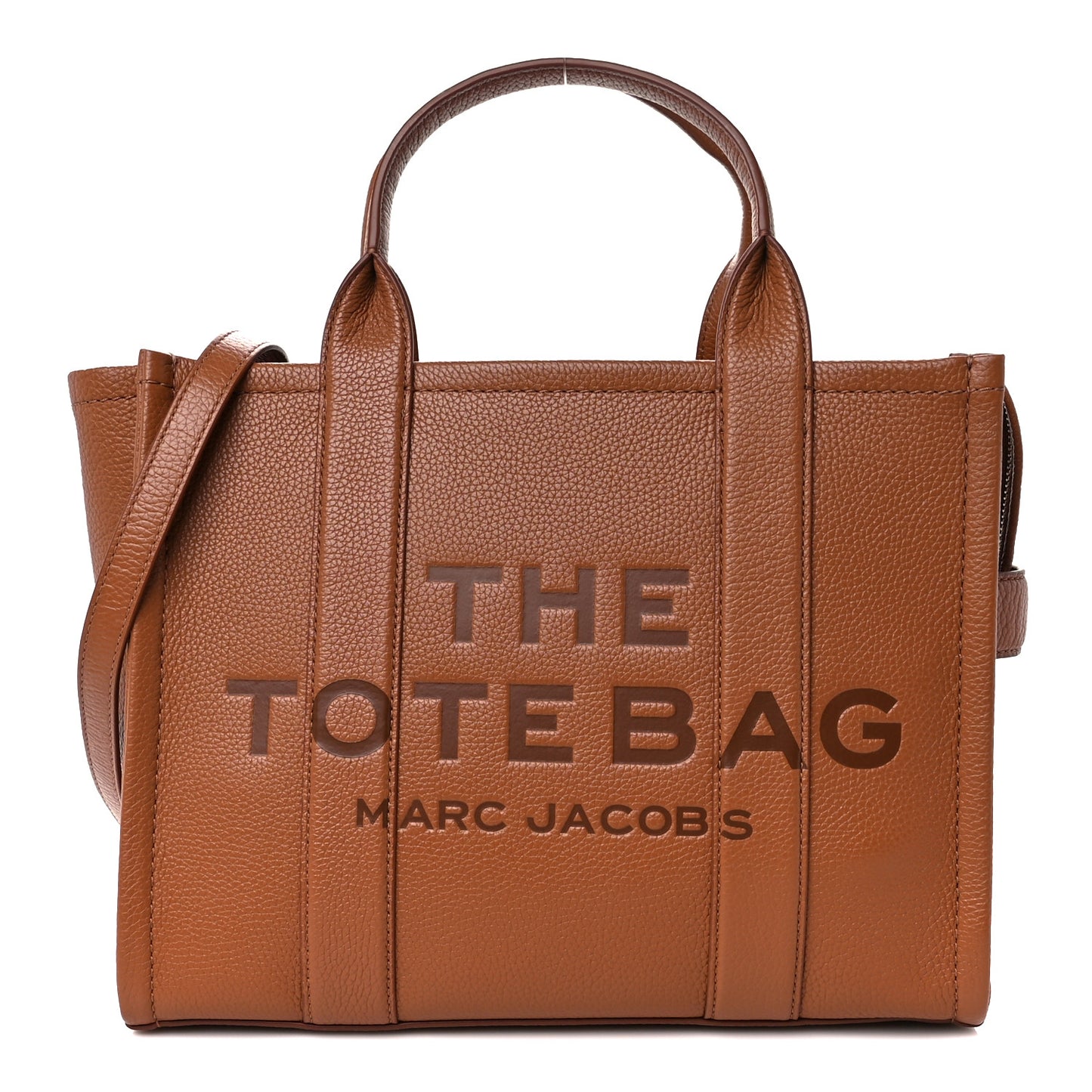 Grained Calfskin Small The Tote Bag Argan Oil