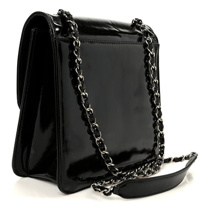 Chanel Glazed Calfskin Single Flap Black 2 of 11