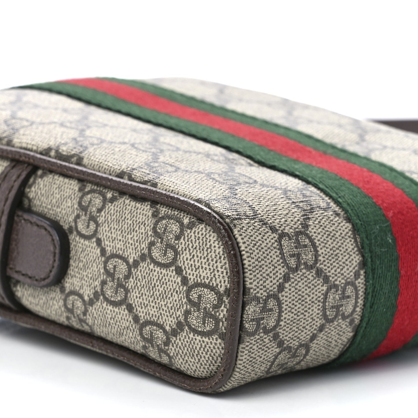 GG Supreme Monogram Web Mini Ophidia Messenger Brown