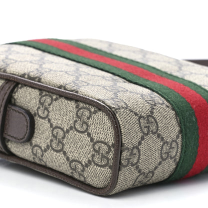 Gucci GG Supreme Monogram Web Mini Ophidia Messenger Brown 10 of 11