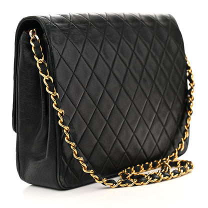 Chanel Lambskin Quilted Medium Single Flap Black 3 of 21