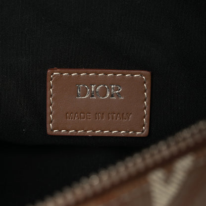 Christian Dior Coated Canvas CD Diamond Printed Mens Saddle Bag Coffee 6 of 12