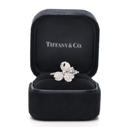 Tiffany Platinum Diamond Paper Flowers Mixed Cluster Ring 54 7 5 of 5