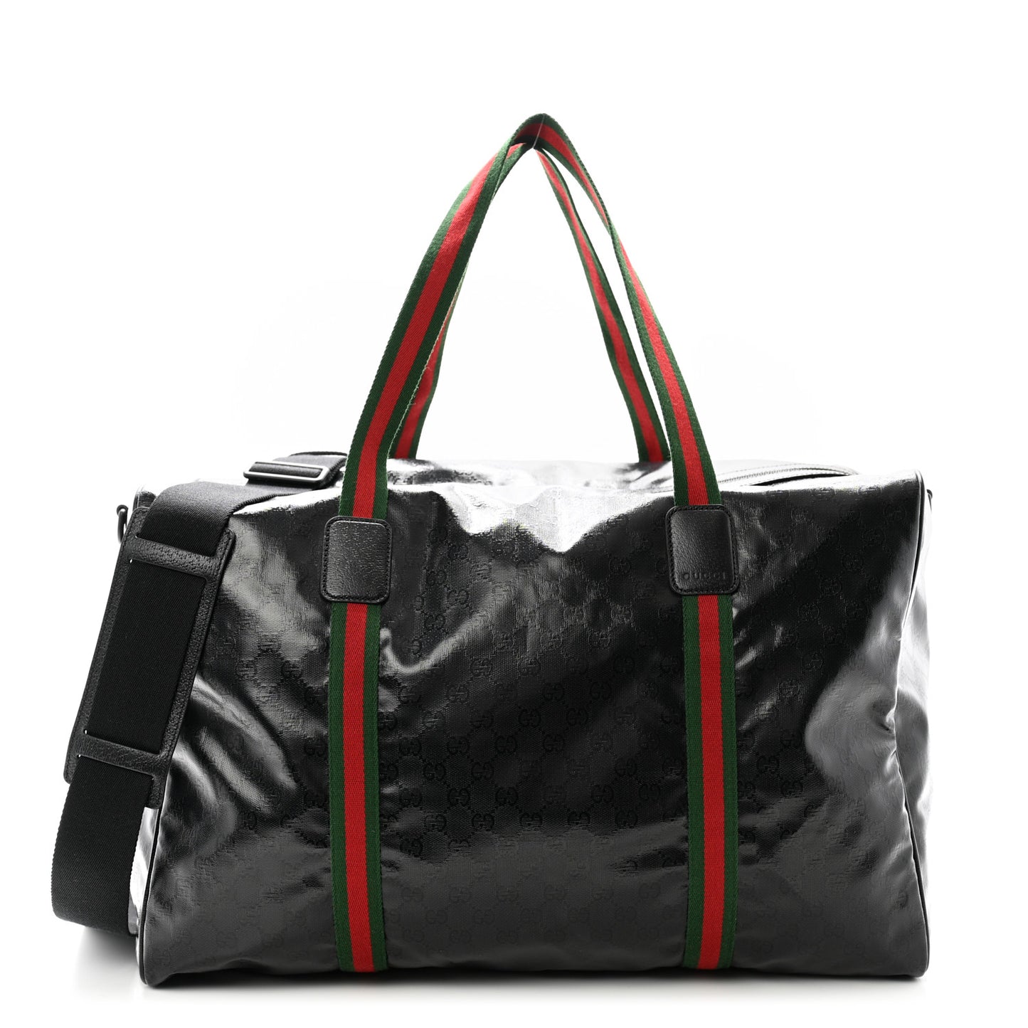 Crystal Monogram Web Large Duffle Bag Black