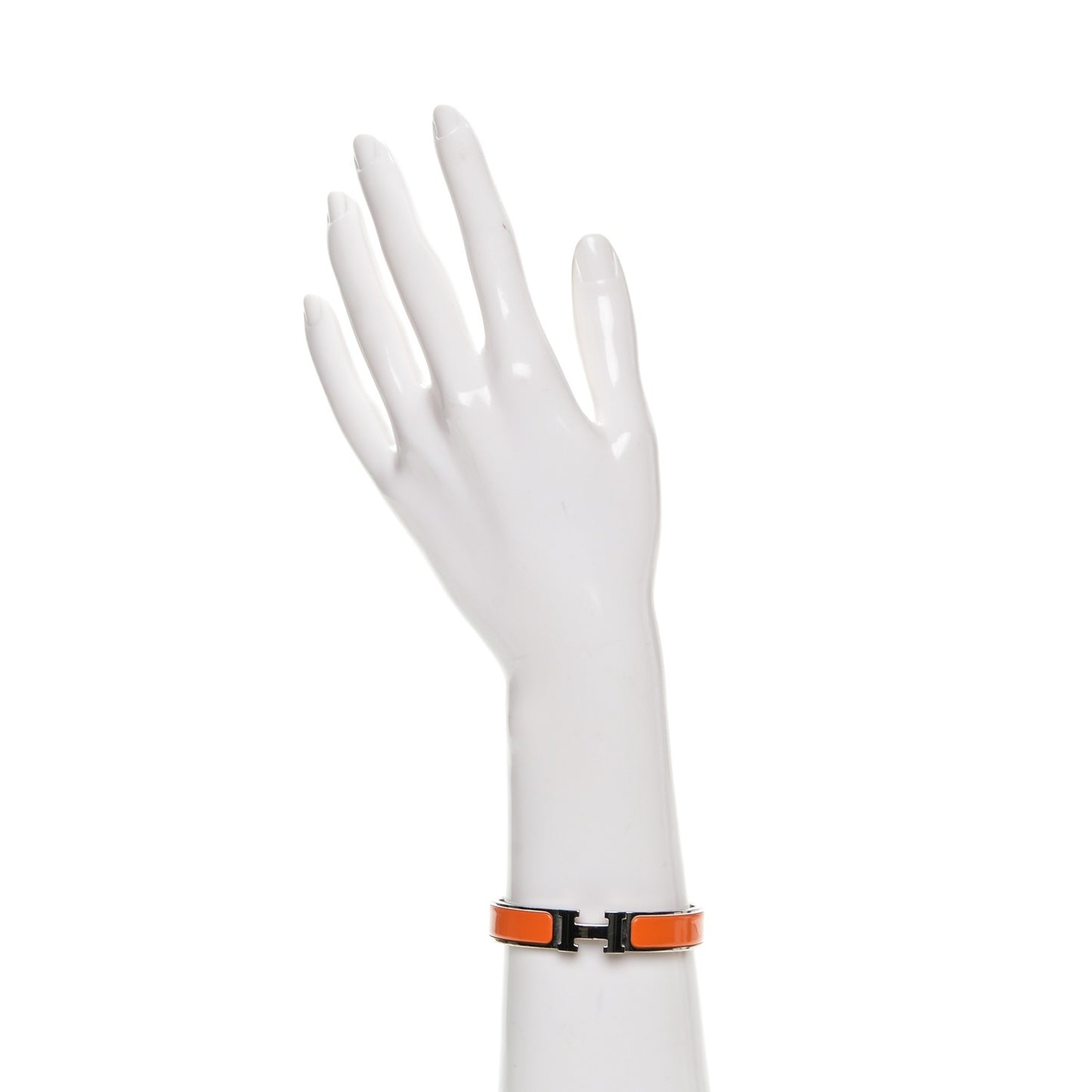 Enamel Narrow Clic Clac H Bracelet PM Orange