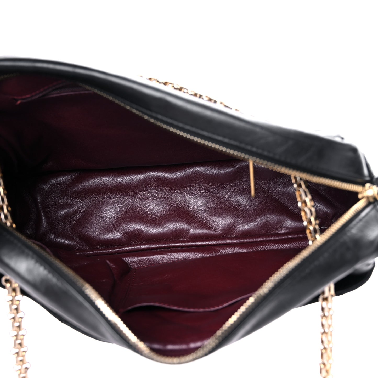 Aged Calfskin Quilted Medium Reissue Camera Case Black