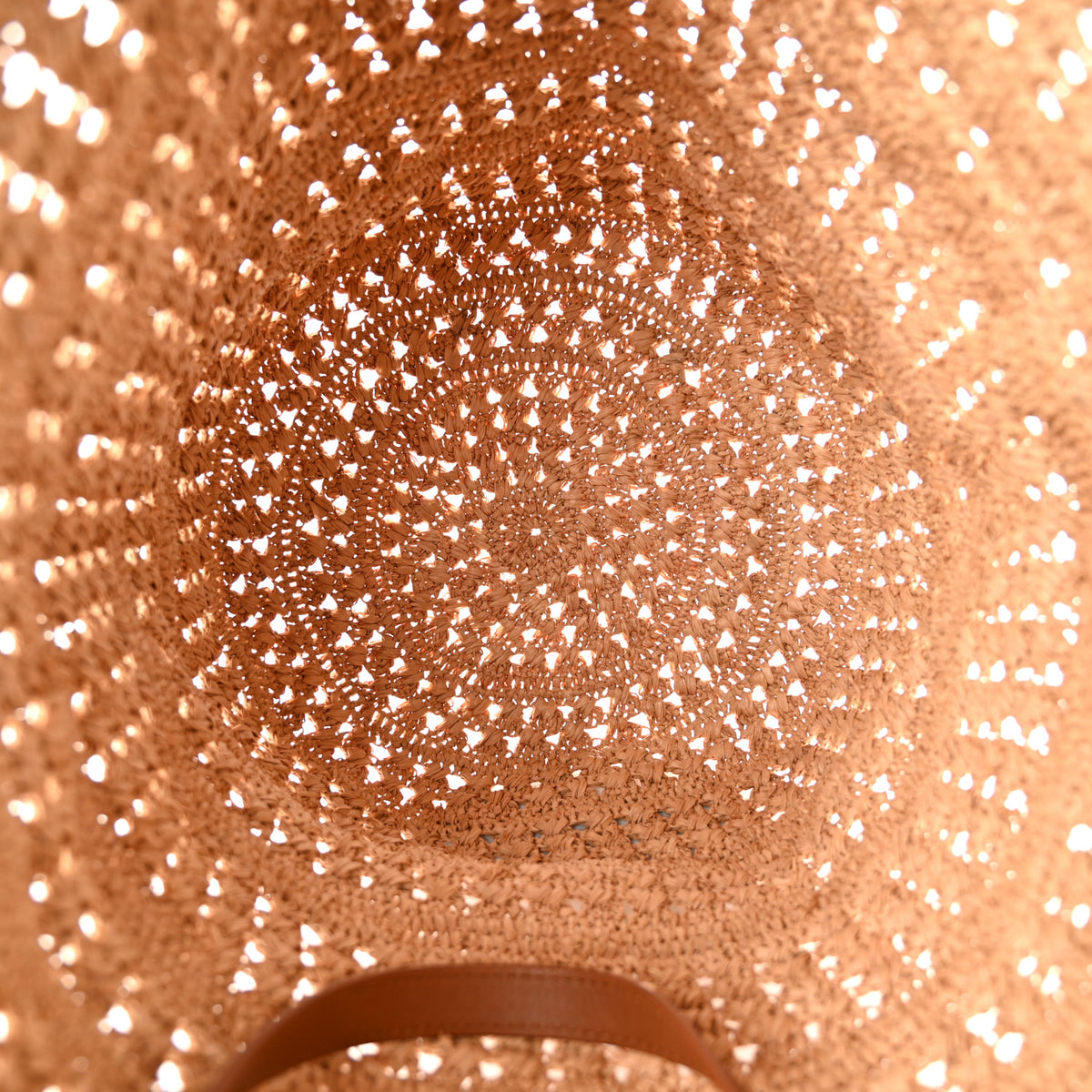 Raffia Calfskin Medium Panier Tote Naturel