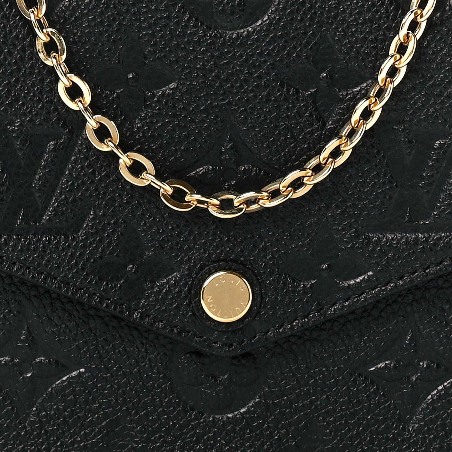 Empreinte Pochette Felicie Chain Wallet Black
