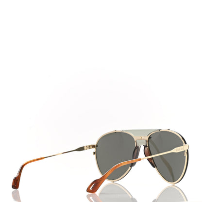 Gucci Metal Aviator Frame Sunglasses GG0740S Black 4 of 8