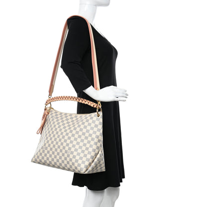 Louis Vuitton Damier Azur Beaubourg Hobo MM 2 of 9