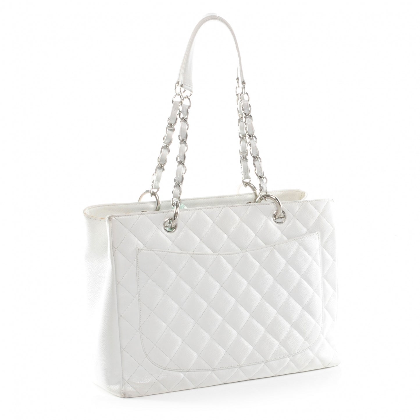 Caviar Grand Shopping Tote GST White