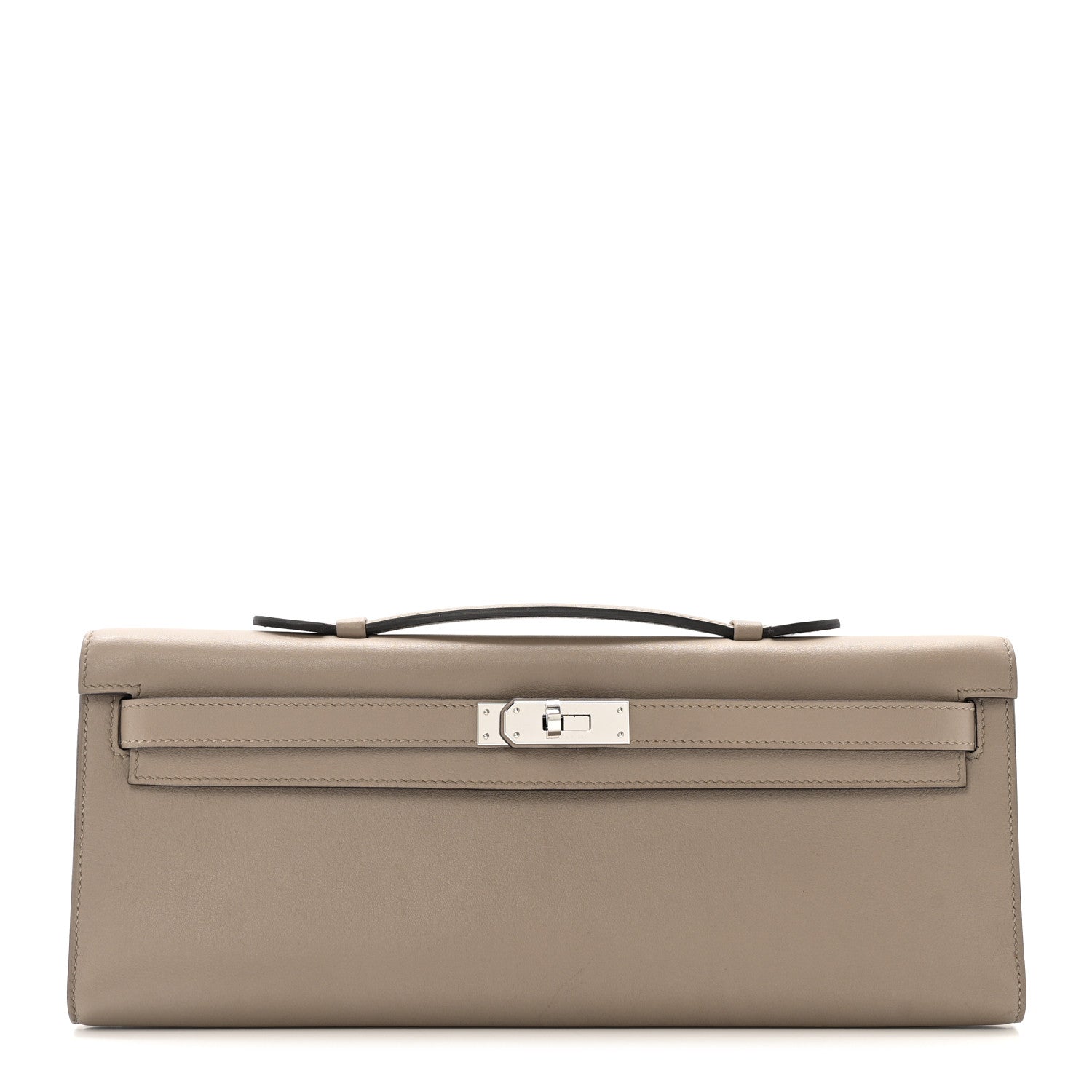 Hermes Swift Kelly Cut Clutch Pochette Gris Asphalt 1 of 10