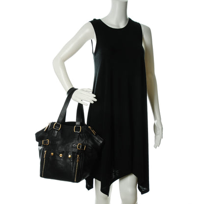 Saint Laurent Calfskin Small Downtown Tote Black 2 of 7