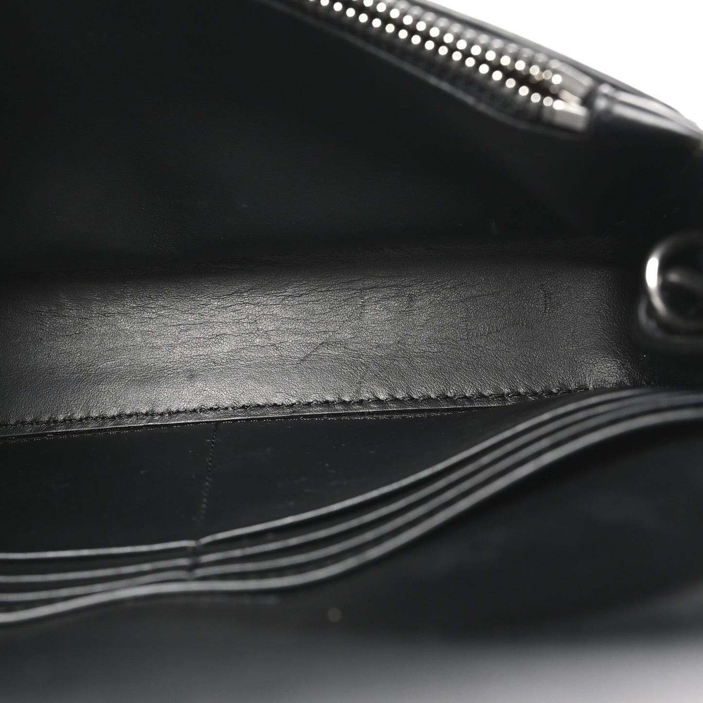 Calfskin Perforated Logo Hampshire Crossbody Black