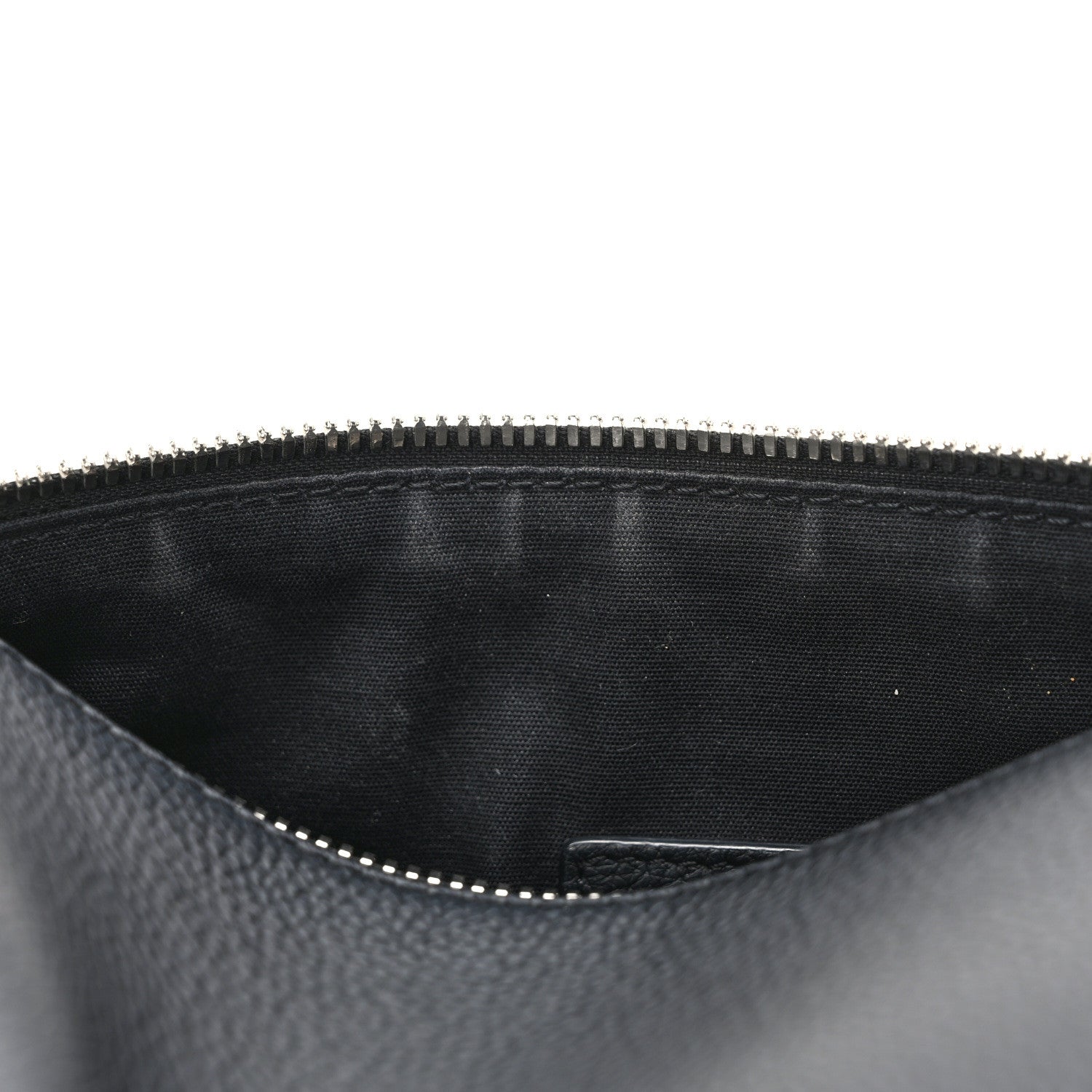 Christian Dior CHRISTIAN DIOR HOMME Grained Calfskin Mens Roller Pouch Black 12 of 12