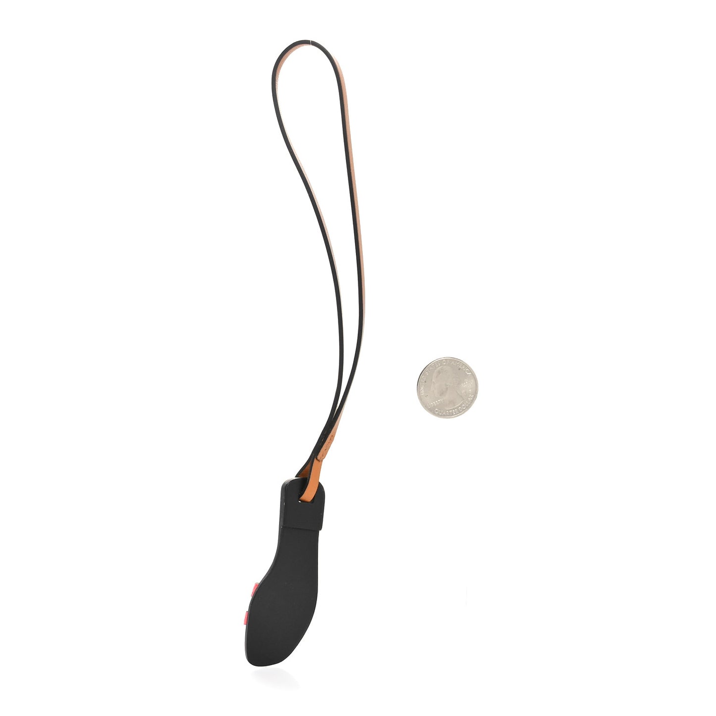 Epsom Butler Calfskin Hunter Oran Nano Bag Charm Rose Texas